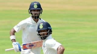 Shikhar Dhawan, KL Rahul deny Sri Lanka any breakthrough; India trail by 52 runs before tea on Day 4, 1st Test